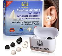 No More Motion Sickness Earplugs by Captain Arthur for Adults & Kids - Anti Nausea Seasickness & Car Sickness Relief - Cruise Ship Essentials