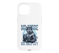 No More Mr Nice Guy Alpha Wolf Brainrot Meme Case for iPhone 15