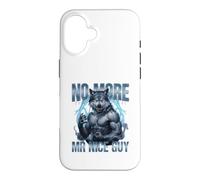 No More Mr Nice Guy Alpha Wolf Brainrot Meme Case for iPhone 16