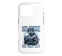 No More Mr Nice Guy Alpha Wolf Brainrot Meme Case for iPhone 16 Pro