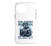 No More Mr Nice Guy Alpha Wolf Brainrot Meme Case for iPhone 16 Pro Max