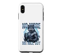 No More Mr Nice Guy Alpha Wolf Brainrot Meme Case for iPhone XS Max