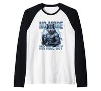No More Mr Nice Guy Alpha Wolf Brainrot Meme Raglan Baseball Tee