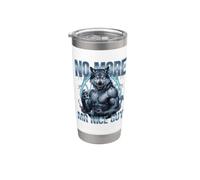 No More Mr Nice Guy Alpha Wolf Brainrot Meme Stainless Steel Insulated Tumbler