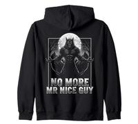 No More Mr Nice Guy Alpha Wolf Funny Meme Men Women Graphic Zip Hoodie