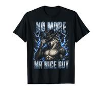 No More Mr Nice Guy Alpha Wolf Meme Bootleg Y2K Graphic T-Shirt
