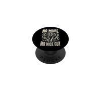 No More Mr Nice Guy Alpha Wolf Meme Brainrot Men PopSockets Adhesive PopGrip
