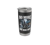 No More Mr Nice Guy Alpha Wolf Meme Brainrot Men Stainless Steel Insulated Tumbler