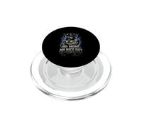 NO MORE MR NICE GUY Bold Muscular Wolf Cowboy Hat PopSockets PopGrip for MagSafe