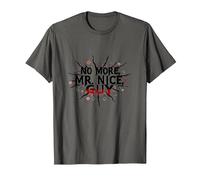 No More Mr Nice Guy Bold Statement for Assertive People T-Shirt, Men, Asphalt, L