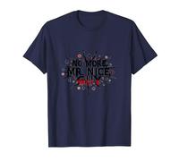 No More Mr Nice Guy Bold Statement for Assertive People T-Shirt, Men, Navy, 6XL