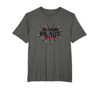 No More Mr Nice Guy Bold Statement for Assertive People T-Shirt, Men's Big and Tall, Asphalt, 6X Tall