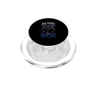 NO MORE MR NICE GUY Bold Wolf in Leather PopSockets PopGrip for MagSafe