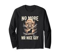 No More Mr Nice Guy Bull Meme Brainrot Men Long Sleeve T-Shirt