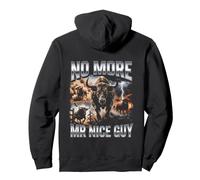 No More Mr Nice Guy Bull Meme Brainrot Men Pullover Hoodie