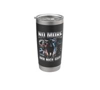 No More Mr Nice Guy Bull Meme Brainrot Men Stainless Steel Insulated Tumbler