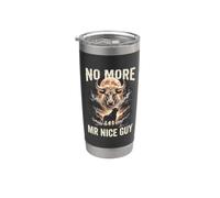 No More Mr Nice Guy Bull Meme Brainrot Men Stainless Steel Insulated Tumbler