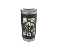No More Mr Nice Guy Bull Meme Brainrot Men Stainless Steel Insulated Tumbler