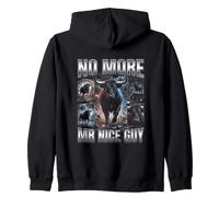 No More Mr Nice Guy Bull Meme Brainrot Men Zip Hoodie