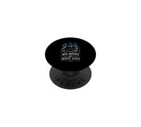 NO MORE MR NICE GUY Cool Wolf in Cowboy Hat PopSockets Adhesive PopGrip