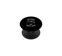 NO MORE MR. NICE GUY Cool Wolf with Hat PopSockets Adhesive PopGrip