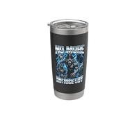 No More Mr Nice Guy Cowboy Wolf Stainless Steel Insulated Tumbler