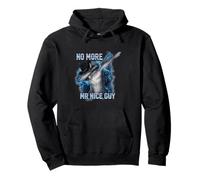 No More Mr Nice Guy dabbing Funny Alpha Wolf Meme Pullover Hoodie