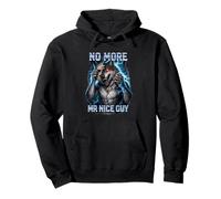 No More Mr Nice Guy Funny Alpha Wolf Meme Break The Mask Pullover Hoodie