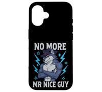 No More Mr Nice Guy Funny Alpha Wolf Meme Unhinged Brainrot Case for iPhone 16