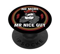 No More Mr Nice Guy Funny Alpha Wolf Meme Unhinged Brainrot PopSockets Adhesive PopGrip