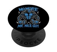 No More Mr Nice Guy Funny Alpha Wolf Meme Unhinged Brainrot PopSockets Adhesive PopGrip