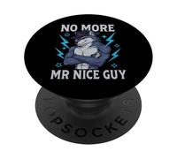 No More Mr Nice Guy Funny Alpha Wolf Meme Unhinged Brainrot PopSockets Adhesive PopGrip