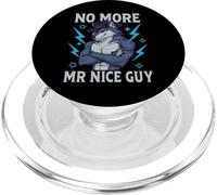 No More Mr Nice Guy Funny Alpha Wolf Meme Unhinged Brainrot PopSockets PopGrip for MagSafe