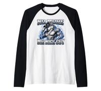 No More Mr Nice Guy Funny Alpha Wolf Meme Unhinged Brainrot Raglan Baseball Tee