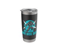 No More Mr Nice Guy Funny Alpha Wolf Meme Unhinged Brainrot Stainless Steel Insulated Tumbler