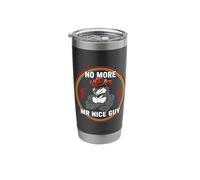 No More Mr Nice Guy Funny Alpha Wolf Meme Unhinged Brainrot Stainless Steel Insulated Tumbler