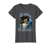 No More Mr Nice Guy Funny Alpha Wolf Meme Unhinged Brainrot T-Shirt, Women, Dark Heather Grey, X-Large
