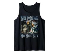No More Mr Nice Guy Funny Alpha Wolf Meme Unhinged Brainrot Tank Top