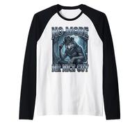 No More Mr Nice Guy Funny Unhinged Alpha Wolf Meme Raglan Baseball Tee
