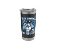 No More Mr. Nice Guy - Funny Wolf Meme Guys Novelty Cool Men Stainless Steel Insulated Tumbler