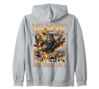 No More Mr Nice Guy Werewolf Bootleg Alpha Male Aura Zip Hoodie