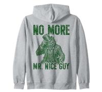 No More Mr Nice Guy Werewolf Monster Retro Alpha Aura Zip Hoodie