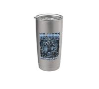 No More Mr Nice Guy Wolf Lightning Stainless Steel Insulated Tumbler