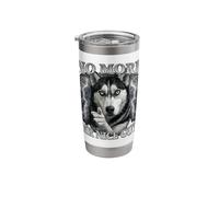No More Mr Nice Guy Wolf Meme Husky Humor Stainless Steel Insulated Tumbler