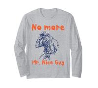 No More Mr Nice Guy Wolf Sigma Aura Energy Alpha Long Sleeve T-Shirt
