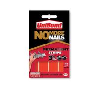 No More Nails Permanent Adhesive Strip 20x40mm Red (Pack of 10) 1507605