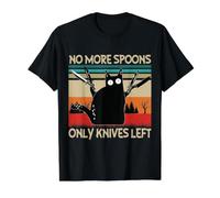 No More Spoons, just Knives. Value Graphic T-Shirt, Men, Black, S