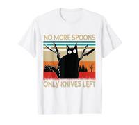 No More Spoons, just Knives. Value Graphic T-Shirt, Men, White, S