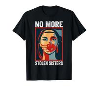 No-More Stolen Sister Red Hand MMIW Awareness America Native T-Shirt
