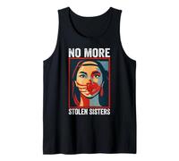 No-More Stolen Sister Red Hand MMIW Awareness America Native Tank Top